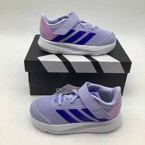 Adidas Duramo‎ SL 2 EL I Toddler Running Shoes Purple Blue Size 9.5K JS2806 New